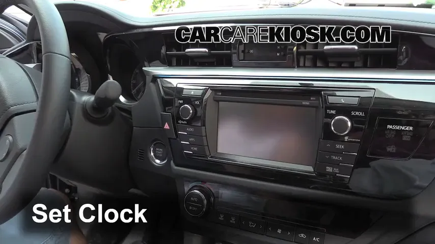 2014 Toyota Corolla S 1.8L 4 Cyl. Clock